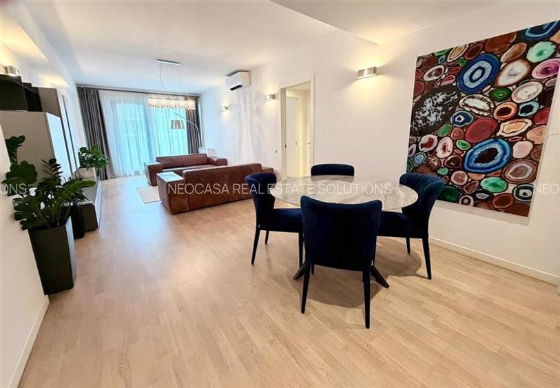 Apartament elegant cu 3 camere de inchiriat in zona Herastrau, parcare subterana