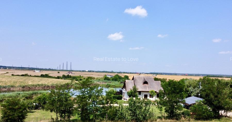 Vilă noua mediteraneană, cartier cu ponton la lac, peninsula Balotesti - 12