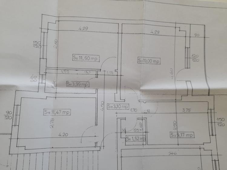 Spațiu birouri 70 mpu, 3 camere decomandate, Bd. Gheorghe Șincai