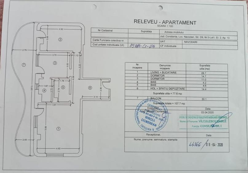 MAMAIA NORD APARTAMENT 3 CAMERE BLOC NOU PRET 186.000 EURO