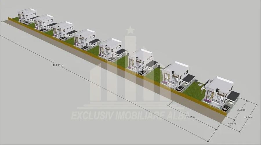 Teren intravilan | 3250 mp | 19.7 ml deschidere | Alba-Micesti