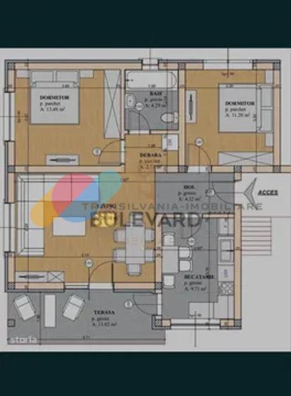 Apartament 3 camere, 67 mp, parcare inclusa-Apahida