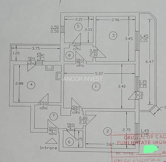 Ap 3 camere- S=75 mp,renovat, zona Kaufland - 1
