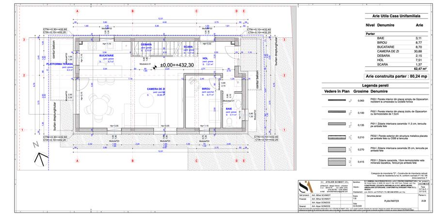 Casă 3 camere | 120m² | Intrare Popești, Baciu | Dezvoltator - 1