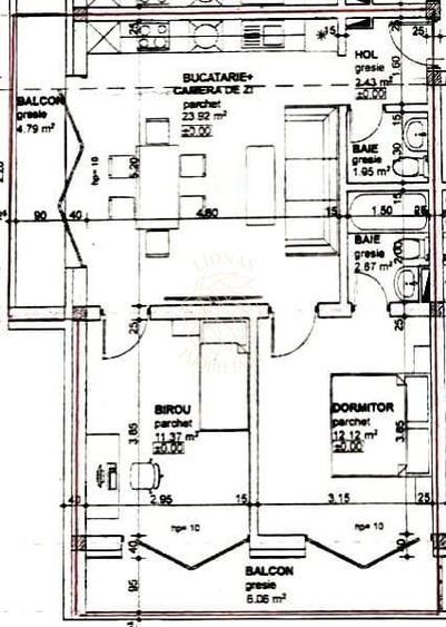 Apartament 3 camere-2 balcoane-etaj 1- Zona Calea Moldovei