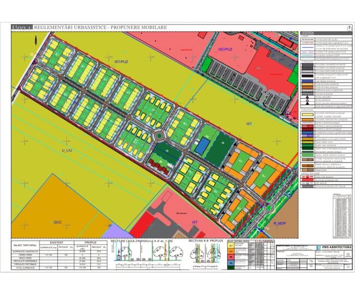 Teren intravilan PUZ proiect rezidential 110.100 mp