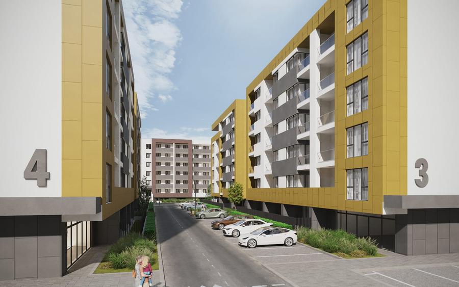 Apartament cu 2 camere, bucatarie open-space, Metrou Berceni, 61mp, Etaj 2
