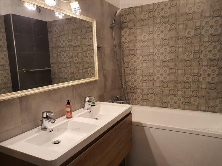 Pipera - Rond OMV, apartament 3 camere, mobilat modern, centrala proprie