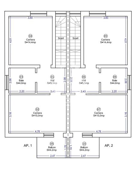 Duplex complet decomandat, cu 4 camere si 2 bai, langa Bucovat - 15