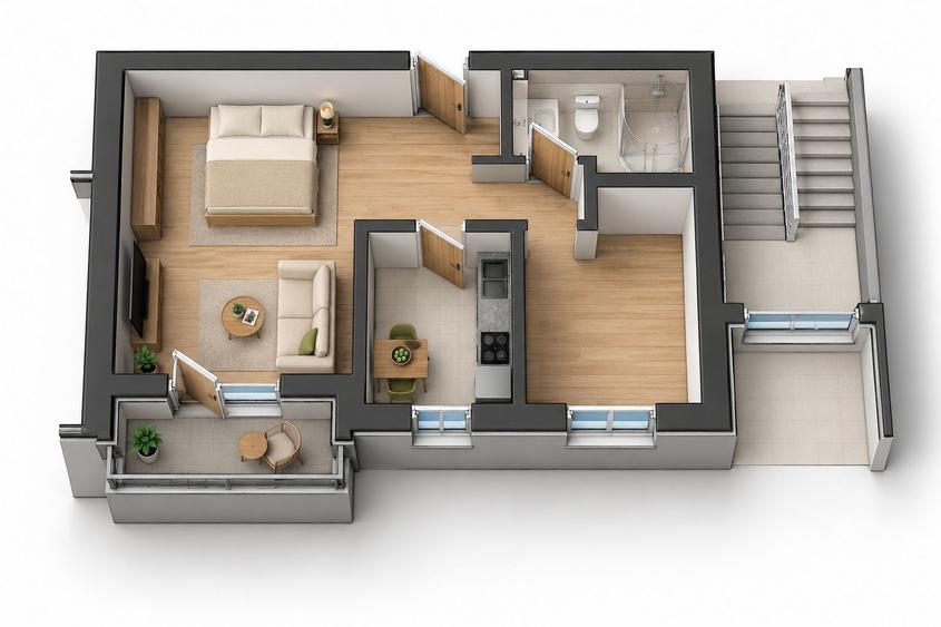 Apartament 2 camere - Complex nou în Arad