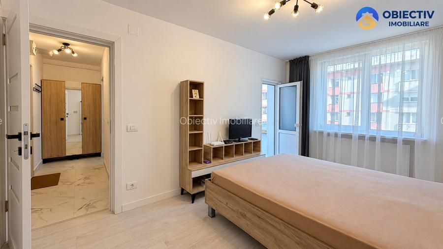 Apartament 1 camera de inchiriat, prima inchiriere, cu balcon, str. Petru Rares