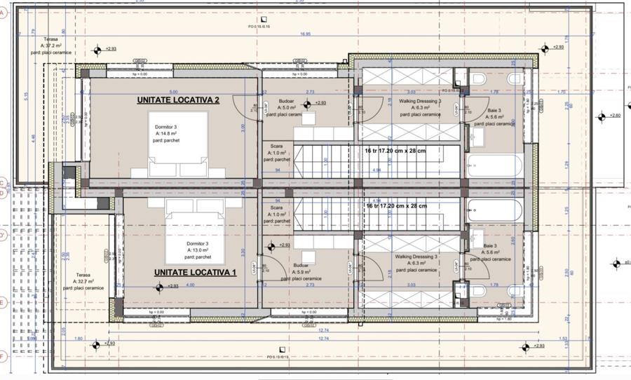 Duplex, 5 camere, 170mp utili, 47mp terasa, Voronet