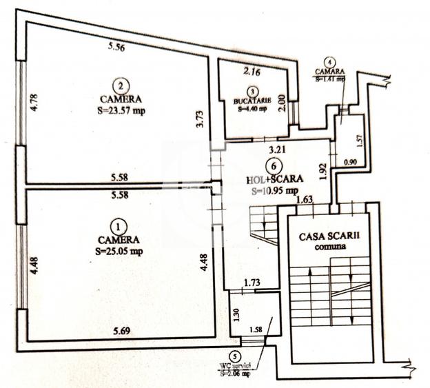 Apartament 4 camere | 133 Mp | Parcare | Zonă centrală | Str. Dealului - 2