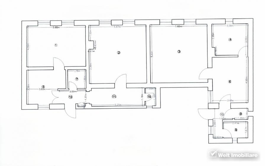 Spatiu birouri, Bulevardul 21 decembrie 1989, parcare, 152mp, 5 camere
