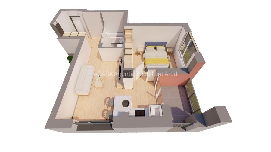 Apartament 2 camere, etaj 2, bloc R39, Ared City Arad - 3