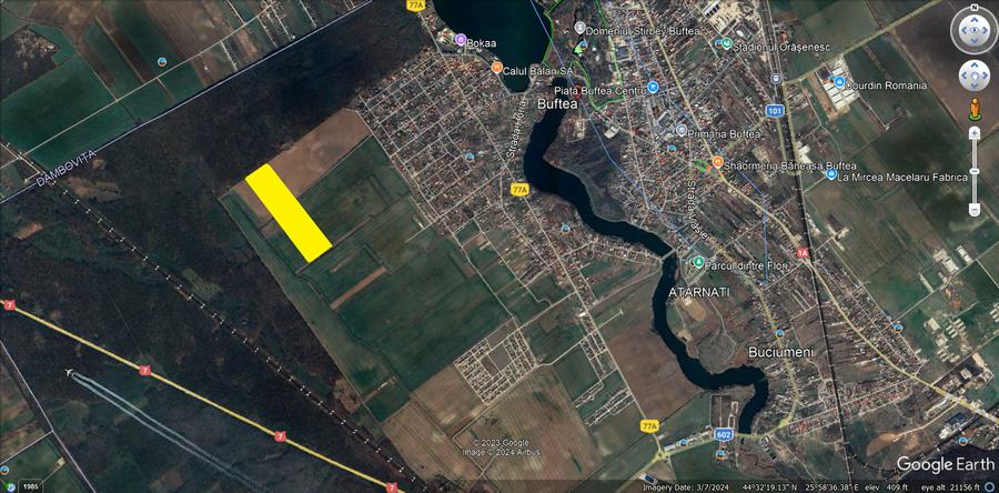 PROPRIETAR-TEREN 570 mp - Calul Balan/LAC/ PADURE/Buftea(loturi)