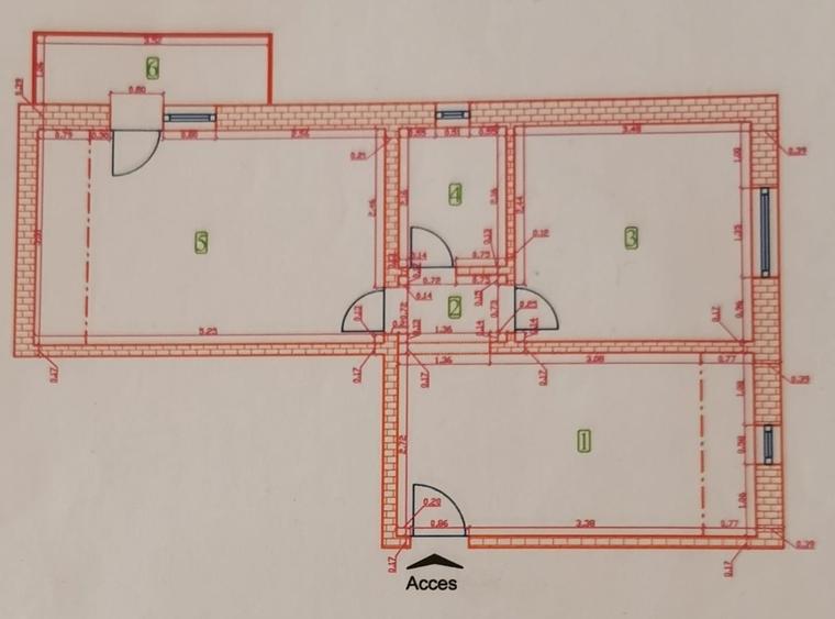 Apartament 3 camere, etajul 5, Mansardă, Aradului, mobilat și utilat, comision 0