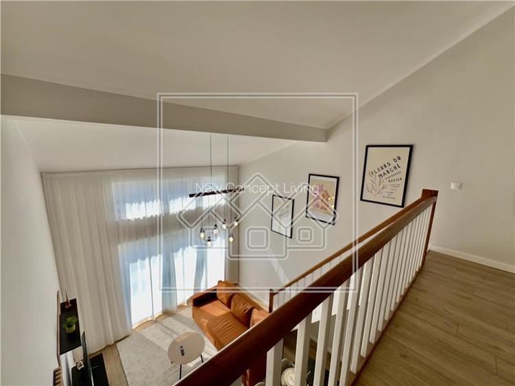 Penthouse mobilat complet, 4 camere si balcon, intabulat - 14