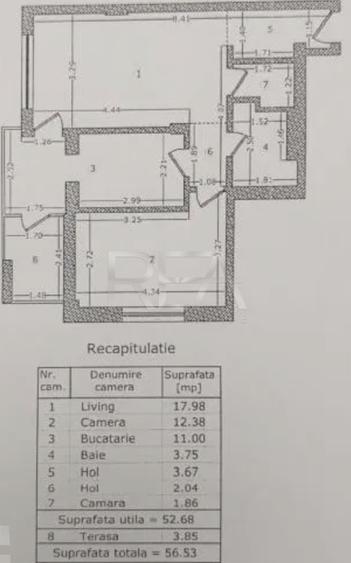 2 camere, et 8/10, 57mp, parcare-GranVia Park/ Lujerului