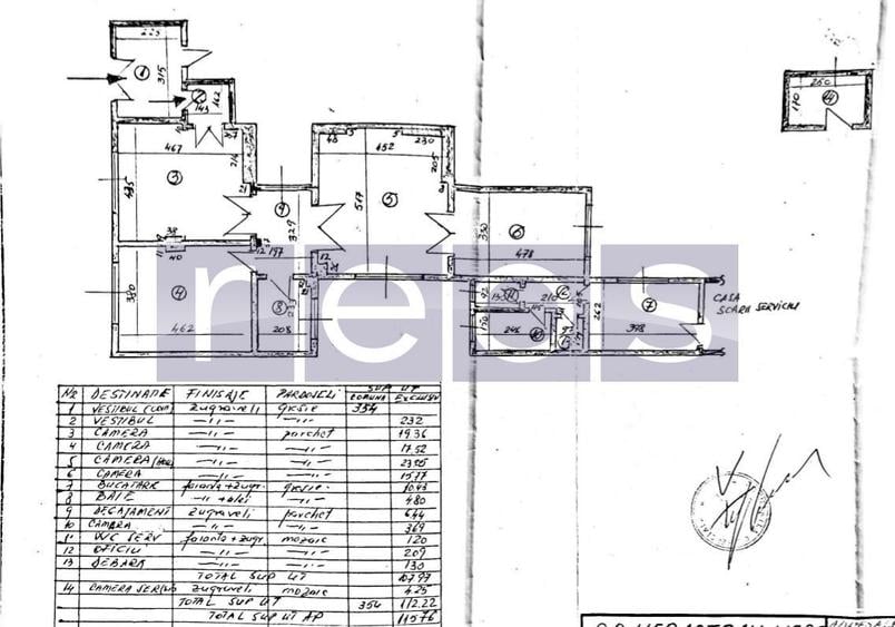 VANZARE APARTAMENT/SPATIU COMERCIAL 5 CAMERE 115MP PIATA ROMANA ULTRACENTRAL - 16