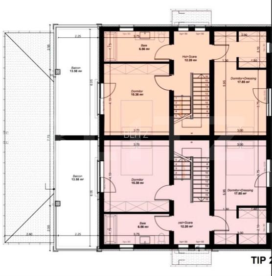 Duplex de 114 mp utili, teren 250 mp, in zona Chisoda - 3