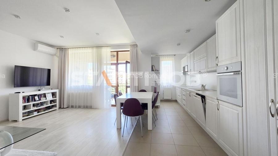 Apartament mobilat 3 camere bloc tip vila zona Coresi - 21