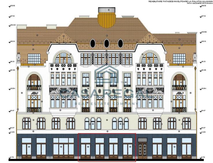 Spatiu comercial ultracentral, Palatul Ullmann, 200mp utili