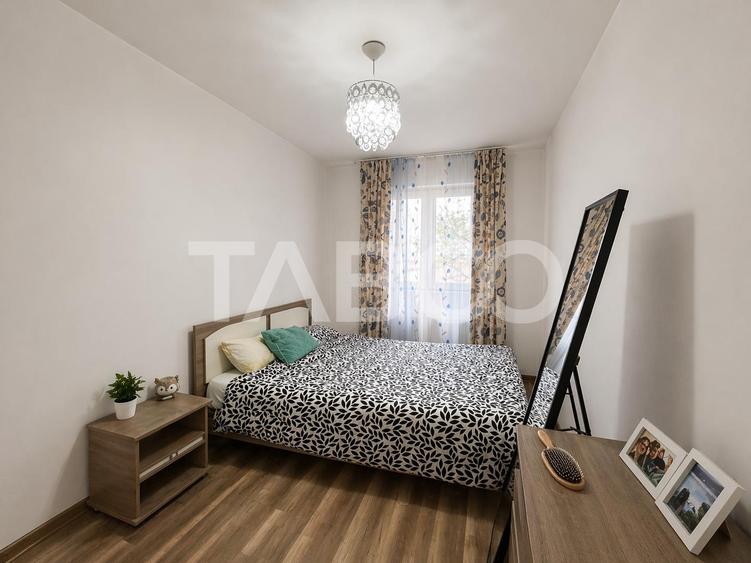 Apartament 3 camere de vanzare semidecomandat etaj intermediar Sibiu