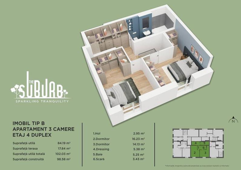 Duplex 3 camere The Suburb Buftea