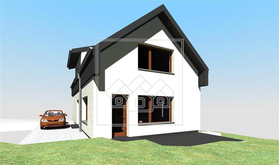 Casa individuala, cu 129 mp utili si teren de 328 mp