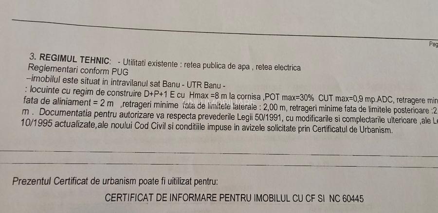 Teren intravilan Banu Dumesti Iasi de 834 mp cu panoramă deosebită spre E85 - 7