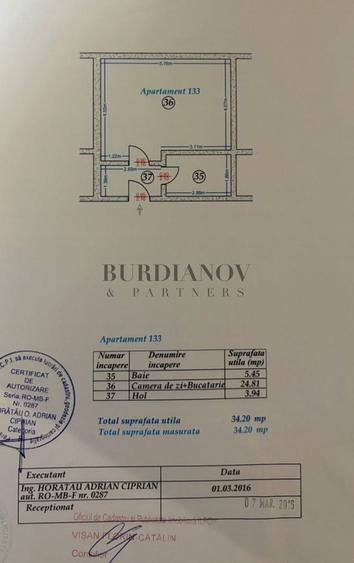 Garsonieră la mansardă - Dobroești - 34 mp utili - Centrală proprie