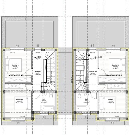 1/2 Duplex Sacalaz P+E,4Camere,2 Bai,Proiect Modern