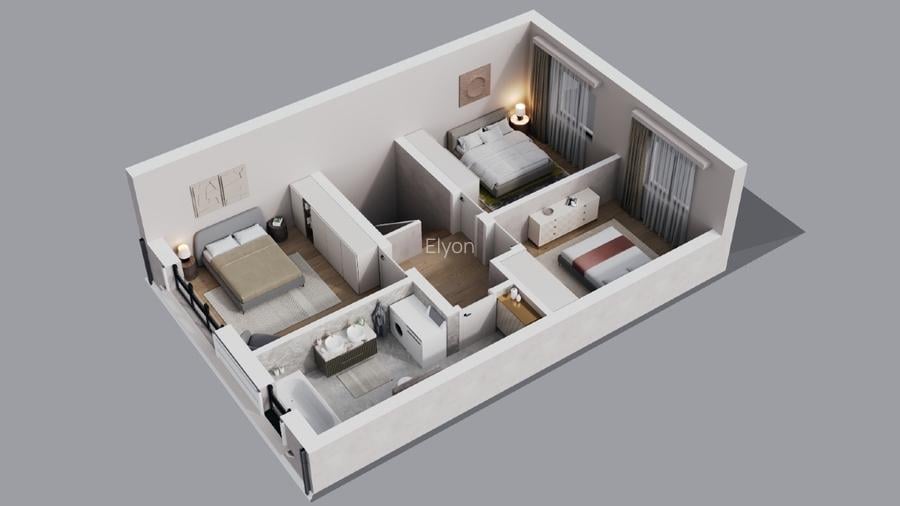 Duplex 1/2 - P+1+M, 160 mpU+terasa, 3 bai, 290 mpT - VANZATOR p. fiz, COMISION 0 - 7