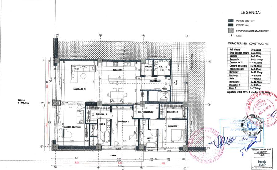 PENTHOUSE 4 Camere I PIPERA I 186 mp + 186 Terasa