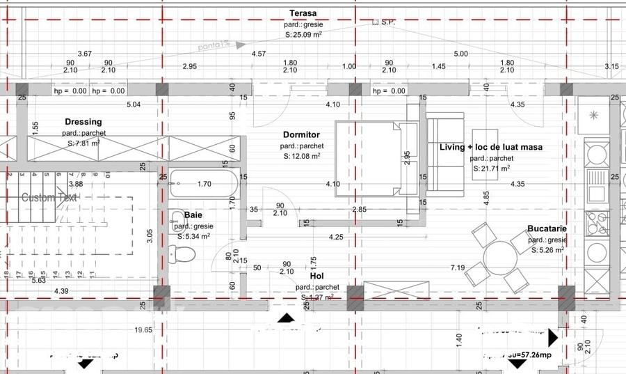 Apartament 2 camere bloc nou Dambul Rotund