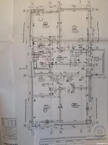 Casa individuala de 5 camere, 160 mp, teren 600 mp, zona Gilau