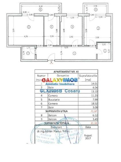 APARTAMENT 3 CAMERE DE VANZARE PIATA RAHOVA BLOC NOU - 12
