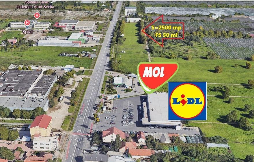De Vanzare Teren Inravilan Gradiste Arad FS 50ml PUZ bloc S1+S2+P+10E.