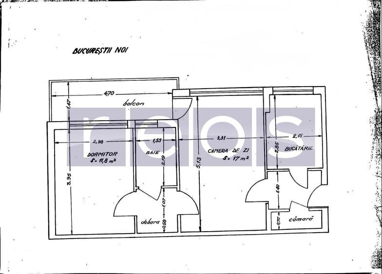 VANZARE 2 CAMERE | METROU JIULUI | ETAJ 2 |