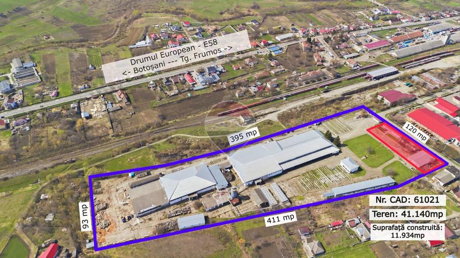 Teren Industrial / Hale de Vânzare 4.1 Ha - Zona industrială - Hârlău