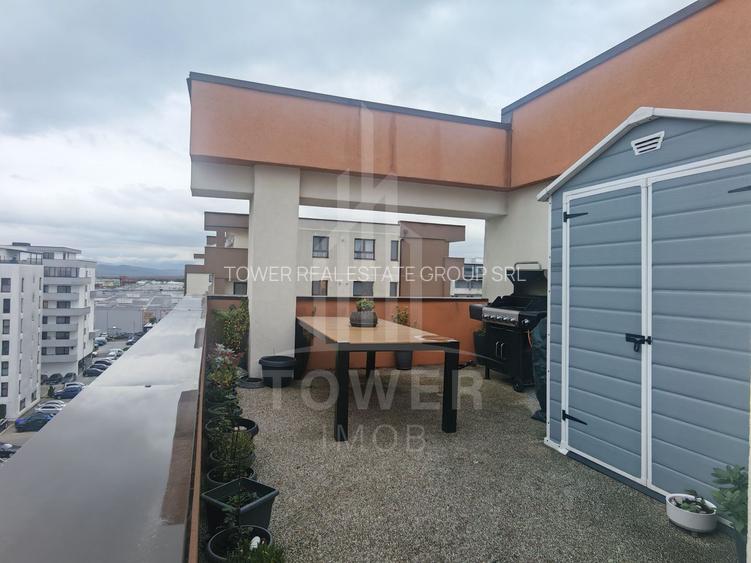 Penthouse 116 mp, terasă generoasă- vedere panoramică, compartimentare excelenta - 6
