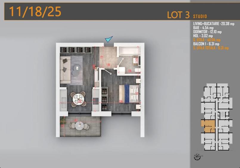 2 camere zona Pallady | Incalzire in pardoseala | Parcare Bonus