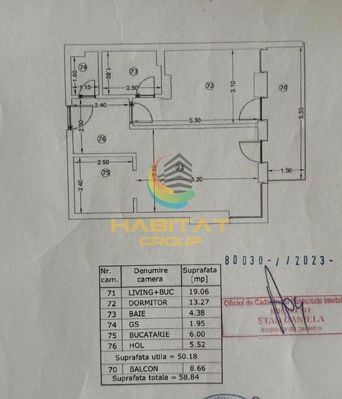 Apartament 2 camere Unirii, Lux, 59mp, Bloc 2023