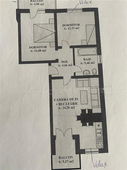 Apartament modern 3 camere 2 balcoane zona Triajului