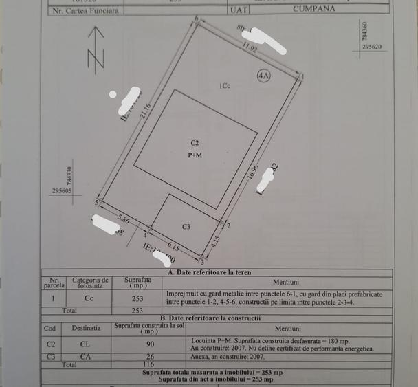 Casa P+ M Cumpăna - 253 mp teren