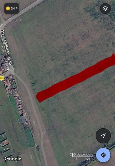 Teren extravilan, 3.800 mp, zona Exterior Nord