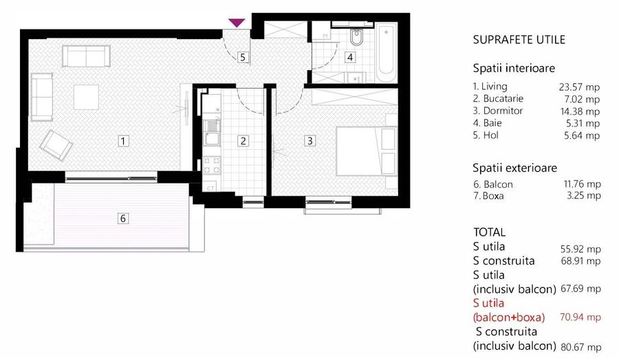 Apartament la cheie 2 camere mari in bloc nou ! OPORTUNITATE !