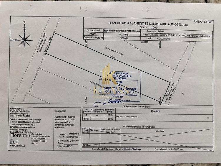 Teren Intravilan de Vânzare Voluntari | 5.005 mp | Lângă A3 | Ideal Dezvoltator