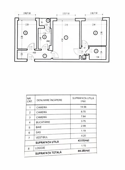 APARTAMENT CU 3 CAMERE - BLOC REABILITAT IN 2024 - DRUMUL TABEREI - 4 MIN METROU - 1